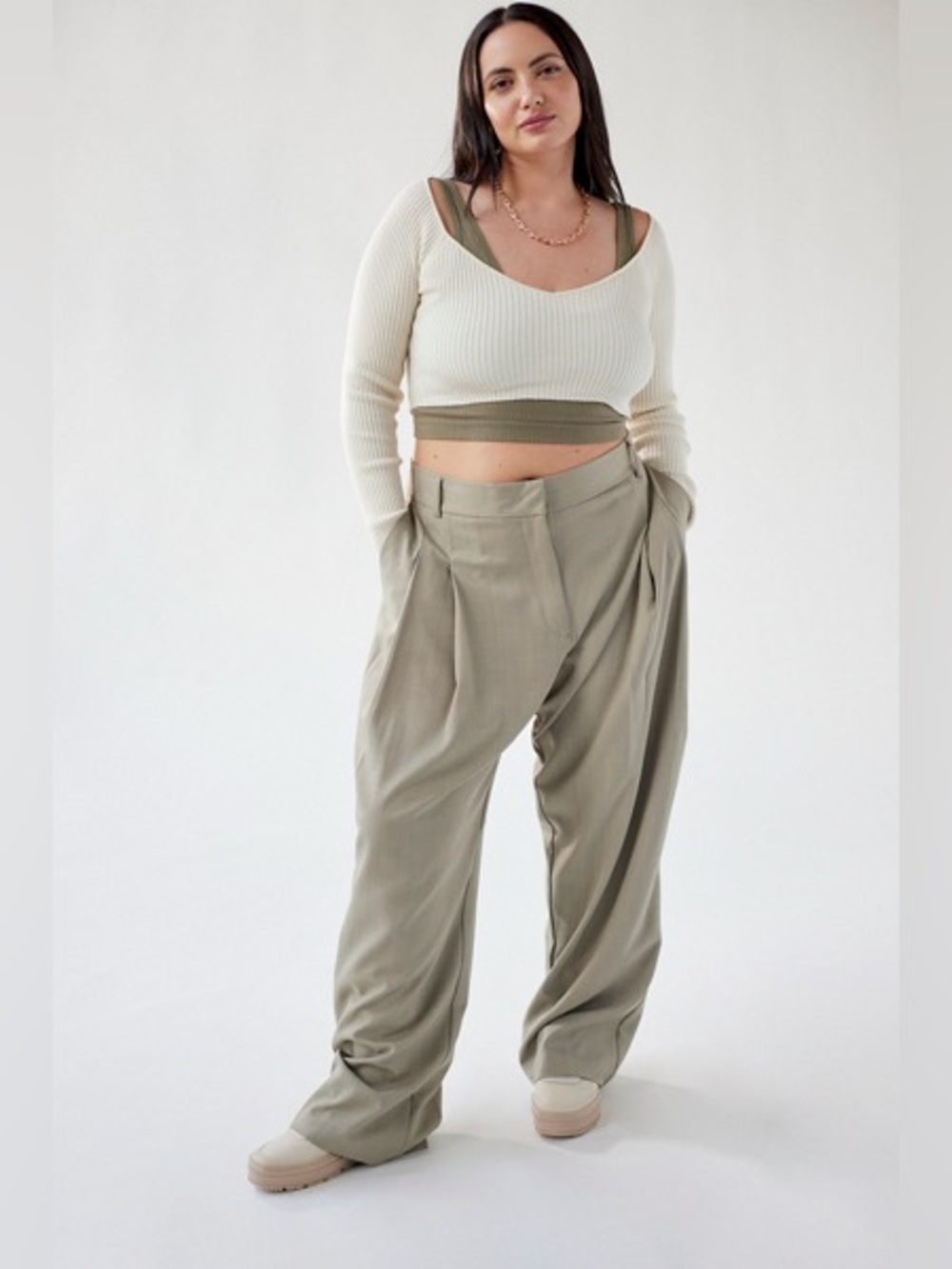 UO Logan Low Rise Trouser Pant - Picture 1 of 5